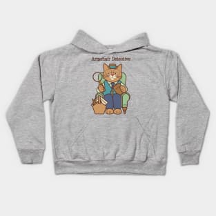 Armchair Detective Man Kids Hoodie